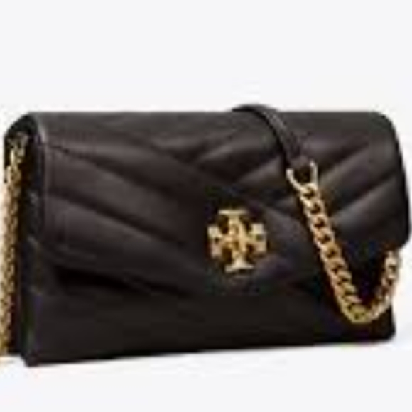 Tory Burch designer mini bags Kira Chevron Chain Wallet in Black mainTory Burch - Picture 2 of 13
